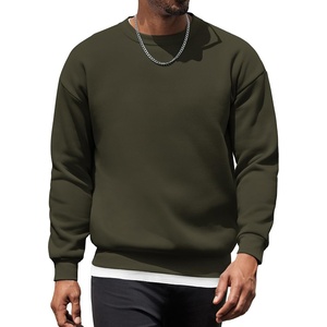 image:imageCOOFANDY Mens Fleece Pullover Crewneck Sweatshirts Soft Casual Long Sleeves Sweatshirt Crew Neck Pullover SweaterArmy Green