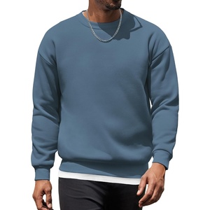 image:imageCOOFANDY Mens Fleece Pullover Crewneck Sweatshirts Soft Casual Long Sleeves Sweatshirt Crew Neck Pullover SweaterDark Blue