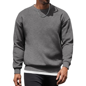 image:imageCOOFANDY Mens Fleece Pullover Crewneck Sweatshirts Soft Casual Long Sleeves Sweatshirt Crew Neck Pullover SweaterDark Grey Heather