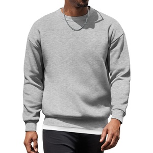image:imageCOOFANDY Mens Fleece Pullover Crewneck Sweatshirts Soft Casual Long Sleeves Sweatshirt Crew Neck Pullover SweaterLight Grey Heather