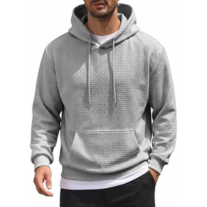 image:imageCOOFANDY Mens Hoodie Pullover Casual Hooded Sweatshirt Kangaroo PocketLight Gray
