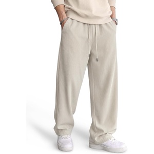image:imageCOOFANDY Mens Lightweight Corduroy Pants Relaxed Drawstring SweatpantsBeige