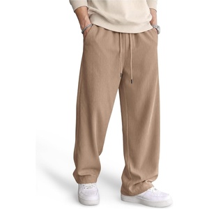 image:imageCOOFANDY Mens Lightweight Corduroy Pants Relaxed Drawstring SweatpantsKhaki