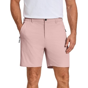 image:imageCOOFANDY Mens Stretch Golf Shorts 7 Lightweight Casual Hiking ShortsPink