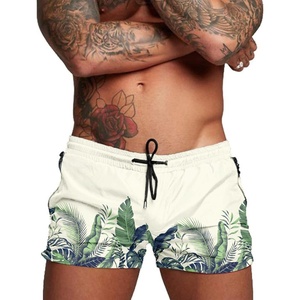 image:imageCOOFANDY Mens Swim Trunk Quick Dry Swimwear Mesh Lining Bathing SuitGreen Leaves