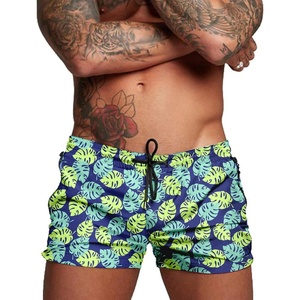 image:imageCOOFANDY Mens Swim Trunk Quick Dry Swimwear Mesh Lining Bathing SuitGreen Monstera