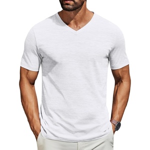 image:imageCOOFANDY Mens T Shirts Short Sleeve Classic V Neck Casual Summer Basic TeeAwhite