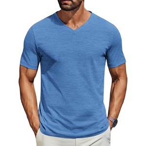 image:imageCOOFANDY Mens T Shirts Short Sleeve Classic V Neck Casual Summer Basic TeeBlue