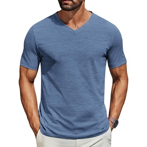 image:imageCOOFANDY Mens T Shirts Short Sleeve Classic V Neck Casual Summer Basic TeeDark Blue