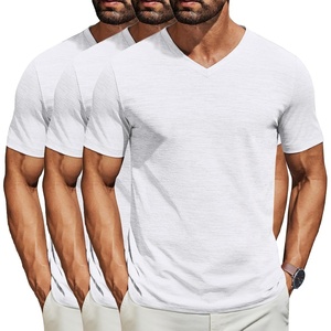 image:imageCOOFANDY Mens T Shirts Short Sleeve Classic V Neck Casual Summer Basic TeeYwhiteWhiteWhite3 Pack