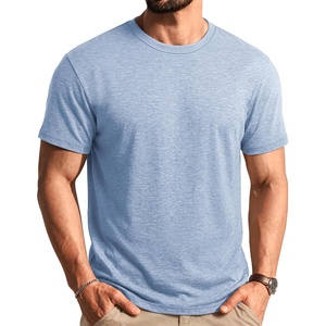 image:imageCOOFANDY Mens T Shirts Short Sleeve Soft Crew Neck Casual Basic Tee ShirtsLight Blue