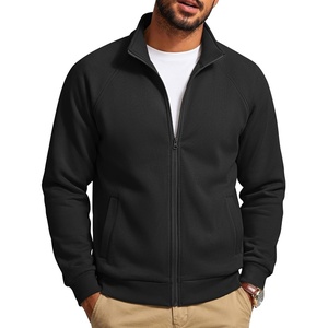 image:imageCOOFANDY Mens Zip Up Fleece Lined Sweatshirts Lightweight Sweater JacketsBlack
