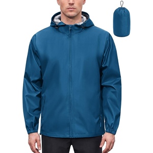 image:imageCOOFANDY Rain Jacket Men Raincoat Waterproof With Hood Packable WindbreakerDark Blue