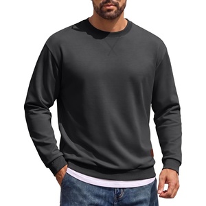 image:imageCOOFANDY Sweatshirts for Men Lightweight Crewneck Pullover SweatshirtDark Gray