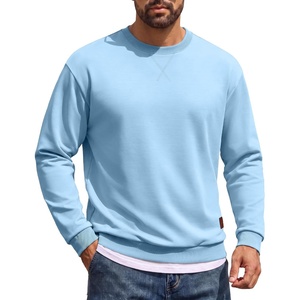 image:imageCOOFANDY Sweatshirts for Men Lightweight Crewneck Pullover SweatshirtLight Blue