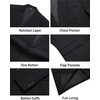 image:imageCOOFANDY Men Casual Blazer Wrinkle Free Sports Coat One Button Suit JacketBlack