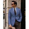 image:imageCOOFANDY Men Casual Blazer Wrinkle Free Sports Coat One Button Suit JacketBlue