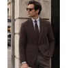 image:imageCOOFANDY Men Casual Blazer Wrinkle Free Sports Coat One Button Suit JacketBrown
