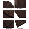 image:imageCOOFANDY Men Casual Blazer Wrinkle Free Sports Coat One Button Suit JacketBrown