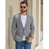 image:imageCOOFANDY Men Casual Blazer Wrinkle Free Sports Coat One Button Suit JacketGrey