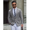 image:imageCOOFANDY Men Casual Blazer Wrinkle Free Sports Coat One Button Suit JacketGrey