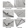 image:imageCOOFANDY Men Casual Blazer Wrinkle Free Sports Coat One Button Suit JacketLight Grey