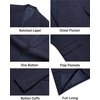 image:imageCOOFANDY Men Casual Blazer Wrinkle Free Sports Coat One Button Suit JacketNavy Blue