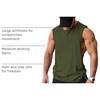 image:imageCOOFANDY Men Workout Tank Top 2 Pack Gym Bodybuilding Sleeveless T ShirtsArmy Green1pcs