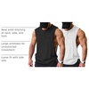 image:imageCOOFANDY Men Workout Tank Top 2 Pack Gym Bodybuilding Sleeveless T ShirtsBlackWhite2pcs
