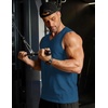 image:imageCOOFANDY Mens 3 Pack Workout Tank Tops Gym V Neck Sleeveless Tee Shirts01blueDark GreyBlack