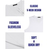 image:imageCOOFANDY Mens 3 Pack Workout Tank Tops Gym V Neck Sleeveless Tee Shirts01whiteGreyBlack