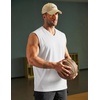 image:imageCOOFANDY Mens 3 Pack Workout Tank Tops Gym V Neck Sleeveless Tee Shirts01whiteGreyBlack