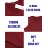 image:imageCOOFANDY Mens 3 Pack Workout Tank Tops Gym V Neck Sleeveless Tee Shirts03wine RedRoyal BlueBlack