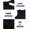 image:imageCOOFANDY Mens 3 Pack Workout Tank Tops Gym V Neck Sleeveless Tee ShirtsBlackBlackBlack