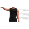 image:imageCOOFANDY Mens 3 Pack Workout Tank Tops Gym V Neck Sleeveless Tee ShirtsBlackBlackBlack
