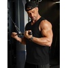 image:imageCOOFANDY Mens 3 Pack Workout Tank Tops Gym V Neck Sleeveless Tee ShirtsBlackBlackBlack