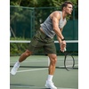 image:imageCOOFANDY Mens 7 Athletic Shorts Quick Dry Elastic Waist Gym Workout ShortsArmy Green