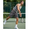 image:imageCOOFANDY Mens 7 Athletic Shorts Quick Dry Elastic Waist Gym Workout ShortsDark Gray