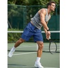 image:imageCOOFANDY Mens 7 Athletic Shorts Quick Dry Elastic Waist Gym Workout ShortsDemin Blue