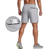 image:imageCOOFANDY Mens 7 Athletic Shorts Quick Dry Elastic Waist Gym Workout ShortsLight Gray