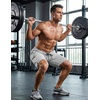 image:imageCOOFANDY Mens 7 Athletic Shorts Quick Dry Elastic Waist Gym Workout ShortsLight Gray