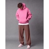 image:imageCOOFANDY Mens Baggy Sweatpants Wide Leg Cotton Fleece Open Bottom SweatpantBrown