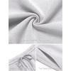image:imageCOOFANDY Mens Baggy Sweatpants Wide Leg Cotton Fleece Open Bottom SweatpantLight Heather Grey