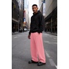 image:imageCOOFANDY Mens Baggy Sweatpants Wide Leg Cotton Fleece Open Bottom SweatpantPink
