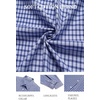 image:imageCOOFANDY Mens Button Down Long Sleeve Plaid Cotton Wrinkle Free Dress ShirtBlue  Check