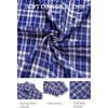 image:imageCOOFANDY Mens Button Down Long Sleeve Plaid Cotton Wrinkle Free Dress ShirtNavy