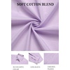 image:imageCOOFANDY Mens Button Down Long Sleeve Plaid Cotton Wrinkle Free Dress ShirtPurple Gingham