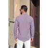 image:imageCOOFANDY Mens Button Down Long Sleeve Plaid Cotton Wrinkle Free Dress ShirtRed Gingham