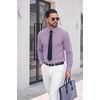 image:imageCOOFANDY Mens Button Down Long Sleeve Plaid Cotton Wrinkle Free Dress ShirtRed Gingham