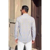 image:imageCOOFANDY Mens Button Down Long Sleeve Plaid Cotton Wrinkle Free Dress ShirtYellow